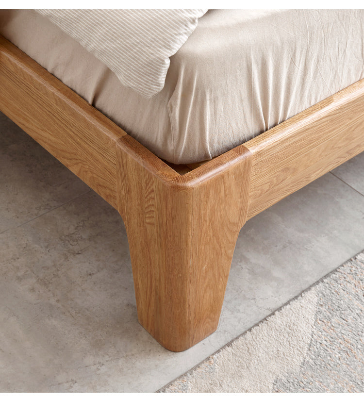 Solid Oak Wood Luminous Bedside Charging Shelf - Nightstand Organizer with USB Ports for Bedroom, Office & Dorm Room - Perfect for Phones, Tablets & Reading Lights