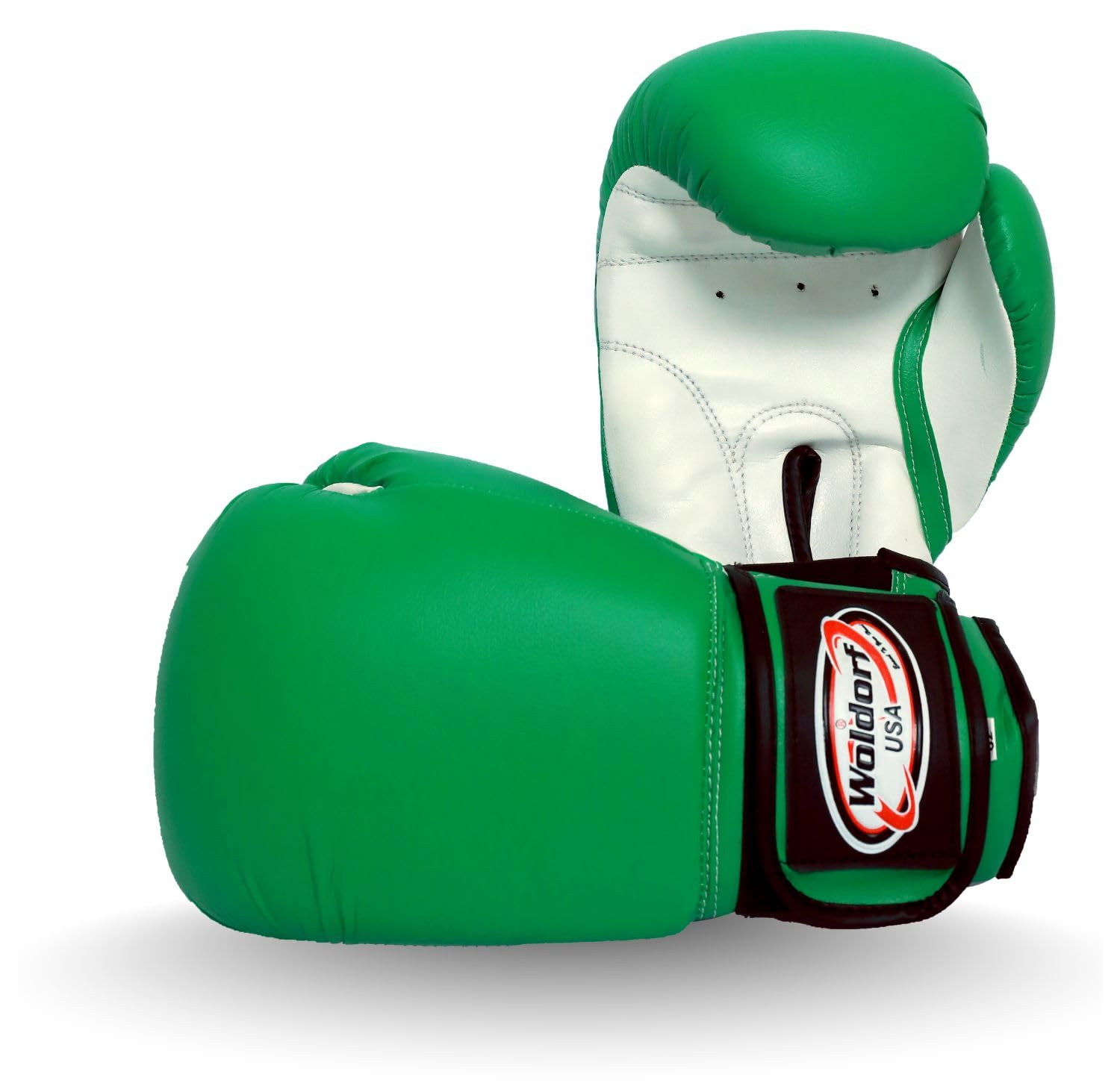 Professional Boxing Gloves for Kickboxing & Muay Thai Training - Durable Multi-Layered Foam Padding - Perfect for Punching Bags - Available in Kids & Adult Sizes (Vinyl Green) - Ideal for MMA, Fitness Training & Home Workouts