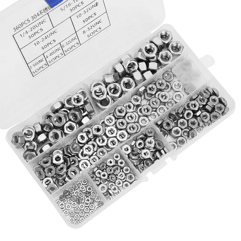 Premium Stainless Steel Nuts - High Toughness & Corrosion Resistant for Appliances, Machinery & Industrial Use - Perfect for Electrical Equipment, Automotive & DIY Projects
