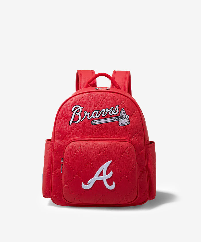 MLB Atlanta Braves Baseball Backpack for Men & Women - Official Licensed Team Logo - Durable School & Travel Backpack for Sports Fans