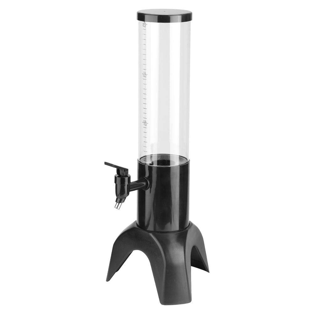 Premium Beer Dispenser Tower - Clear Glass Beverage Dispenser for Bar, Party & Kitchen | Perfect for Home Brewing, Outdoor BBQs & Entertaining Guests