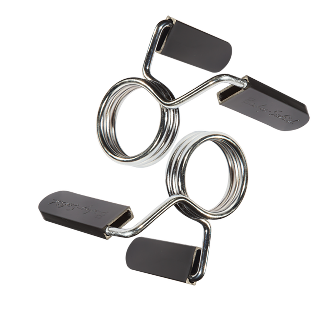 Body Solid Olympic Spring Collar (Pair) - Heavy Duty Barbell Clamps for Weightlifting, Powerlifting & Strength Training - Secure Your Weights During Gym Workouts & Home Fitness Sessions