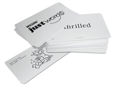 Wilson JUST WORDS WORD CARDS - Fun Vocabulary Learning Game for Kids & Adults | Perfect for Family Game Nights, Classroom Activities & ESL Practice