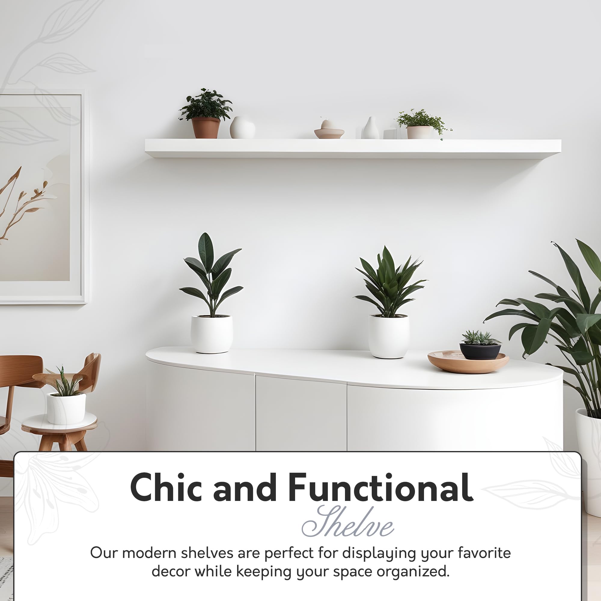 InPlace Floating Shelves for Wall - 10.2