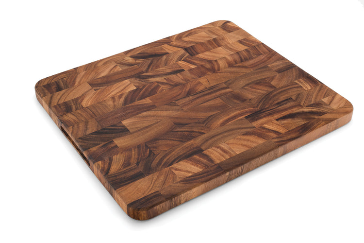 Premium Acacia Wood End Grain Cutting Board - 15.75