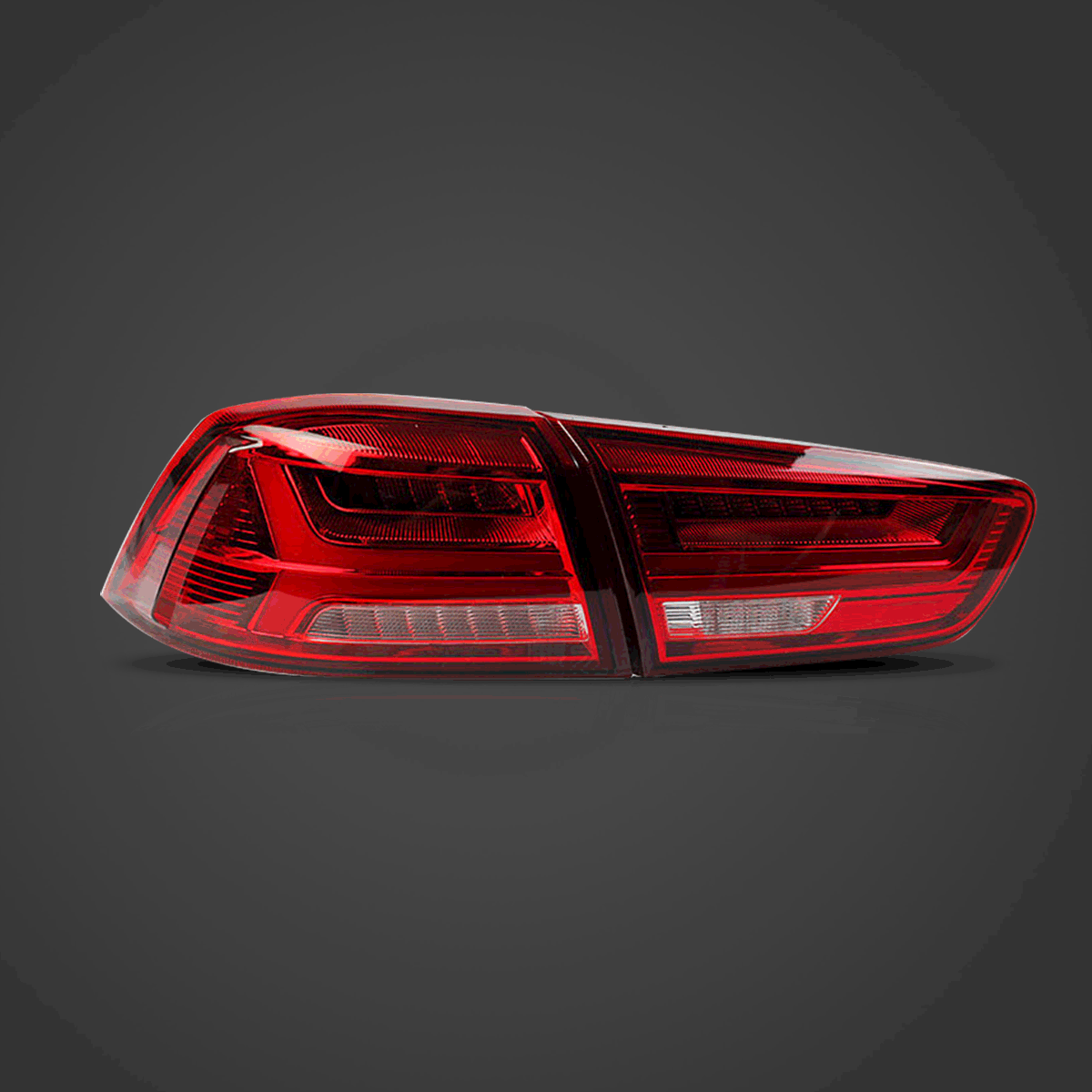 LED Tail Light Assembly with Sequential Turn Signal for 2008-2017 Mitsubishi Lancer & EVO X - Upgrade Your Car's Style & Safety for Night Driving & Custom Look
