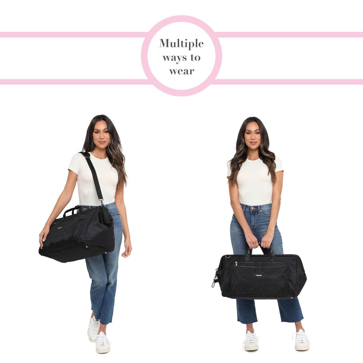 Baggallini Soho Duffel Bag - Stylish & Durable Travel Duffel for Women & Men - Perfect for Gym, Work, Weekend Getaways & Air Travel