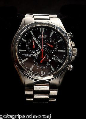CITIZEN Eco-Drive Men's Chronograph Watch - Black Dial, Silver Stainless Steel Case GN-4S-H500 S049351 - Perfect for Business, Casual & Formal Occasions