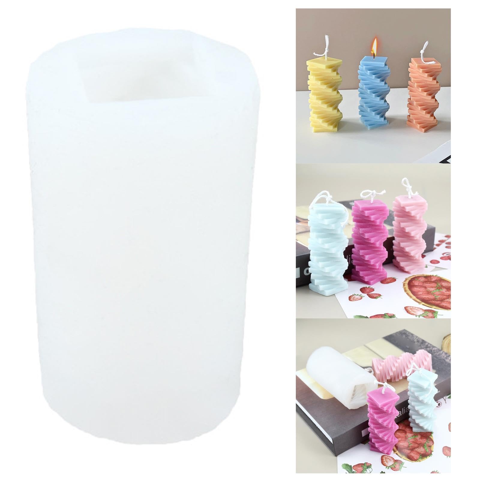 Fashion My Day® DIY Silicone Candle Molds - Handmade Candle Making Kit for Scented, Decorative & Aromatherapy Candles | Reusable Craft Molds for Home Decor, Gifts & Relaxation