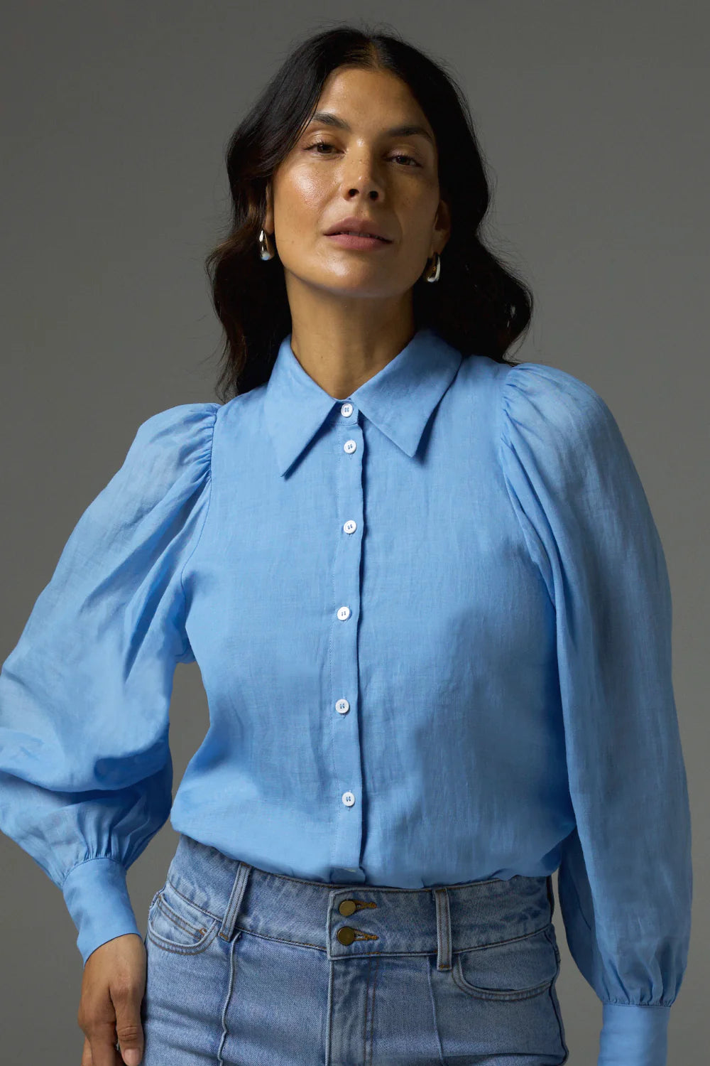 Mirage Arctic Blue Button Down Shirt for Men - Casual & Formal Wear - Perfect for Office, Dates & Special Occasions
