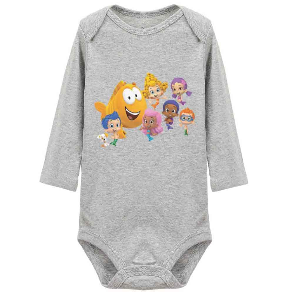 Organic Cotton Bubble Guppies Baby Romper - Soft Short Sleeve Bodysuit for Playtime