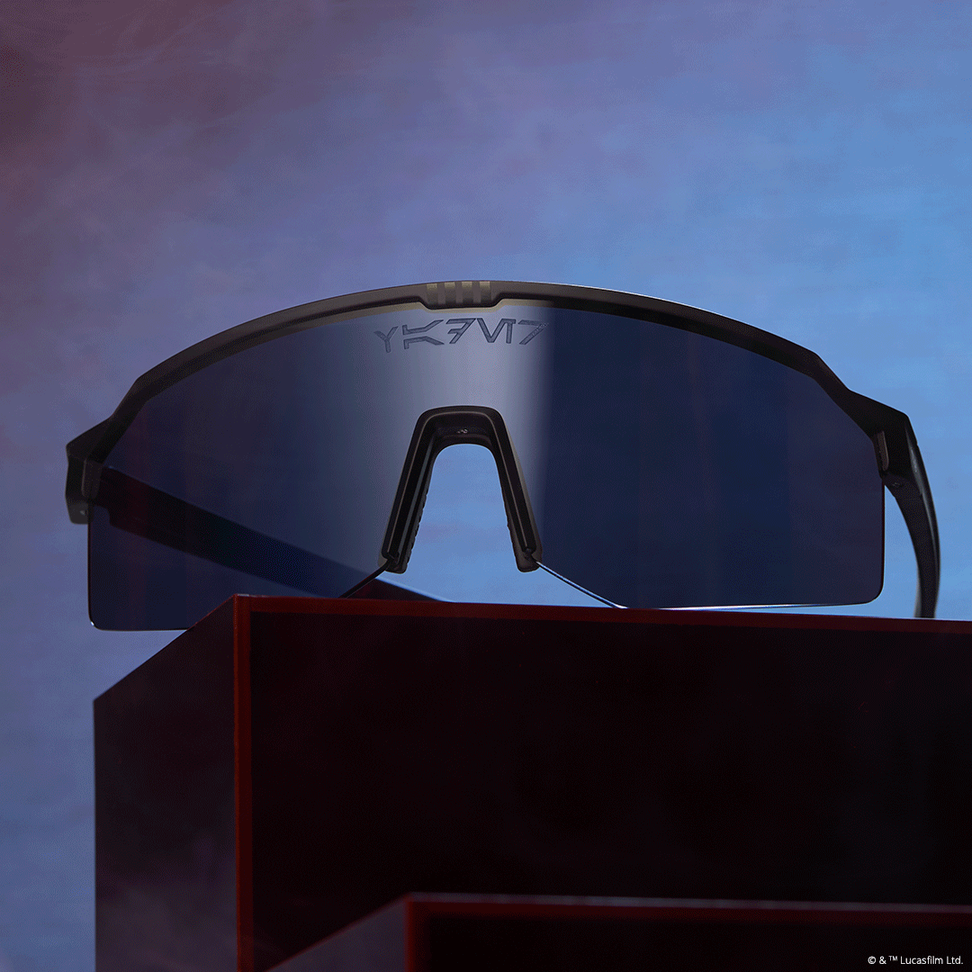 Darth Vader™ 4.0 Polarized Sunglasses - Dark Glossy Black & Black Grey Lenses - UV Protection for Driving, Outdoor Sports & Fashion