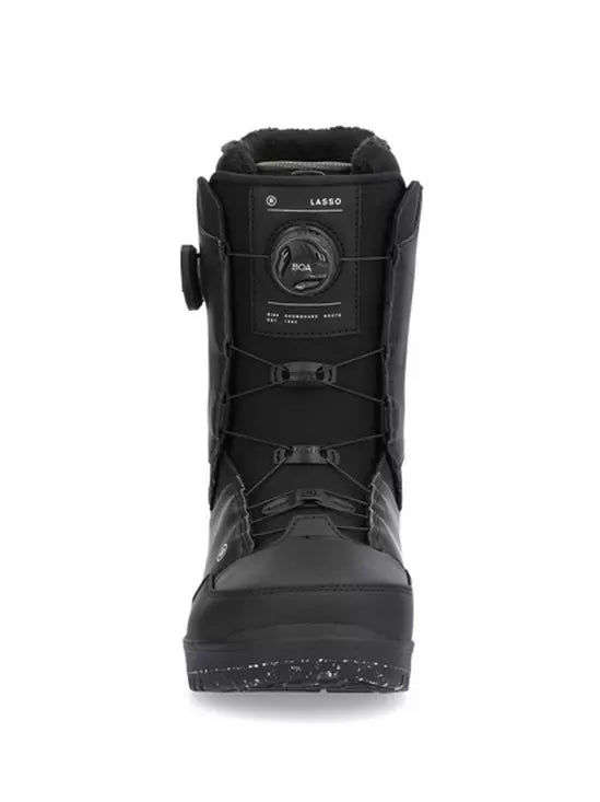Ride Lasso Snowboard Boots 2025 - Black | Men's & Women's All-Mountain Snowboarding Boots for Comfort & Performance | Perfect for Freestyle, Powder & Park Riding
