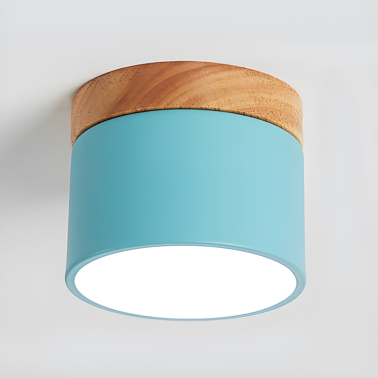 Alva Wooden Surface Downlight - Modern LED Ceiling Light for Home & Office - Dimmable Recessed Lighting Fixture for Living Room, Bedroom, Kitchen, and Hallway
