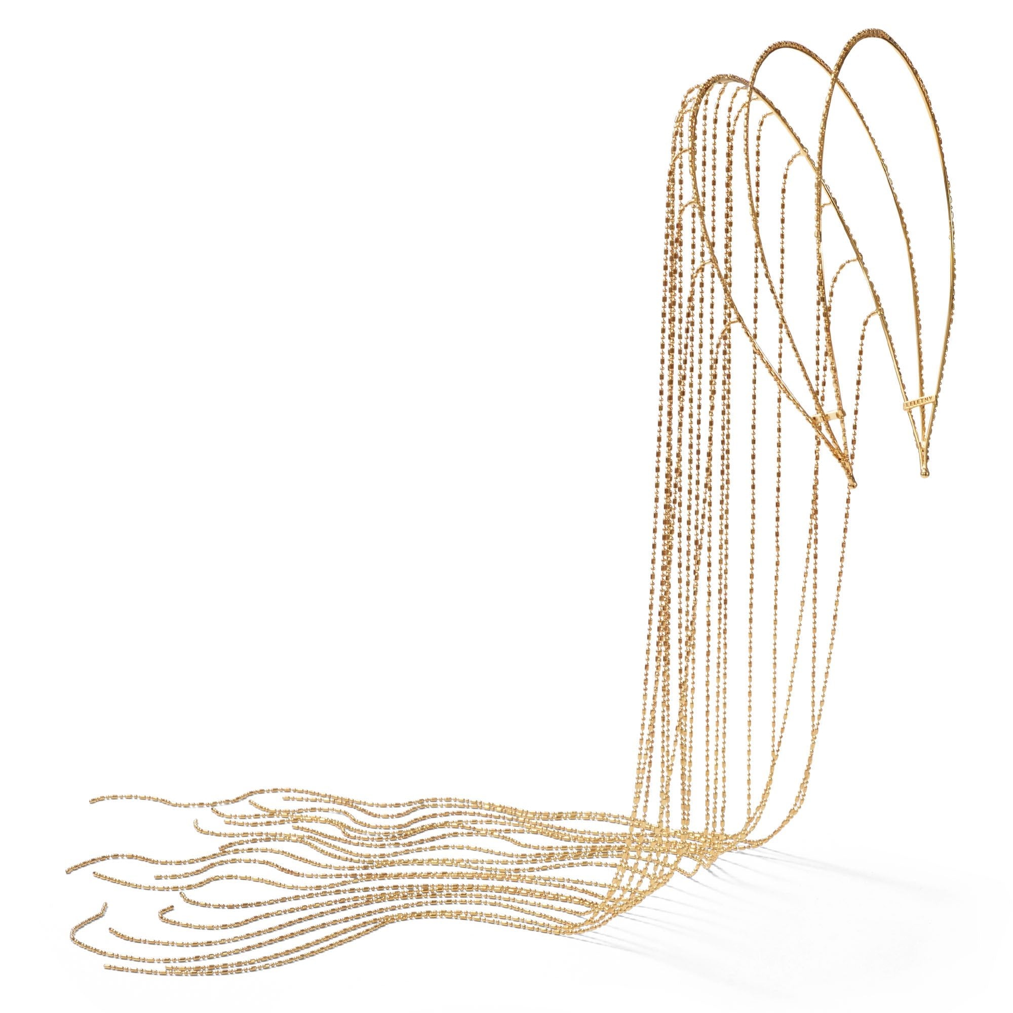 Alaia Metal Headband for Women - Elegant Gold Hair Accessory for Parties, Weddings & Everyday Wear