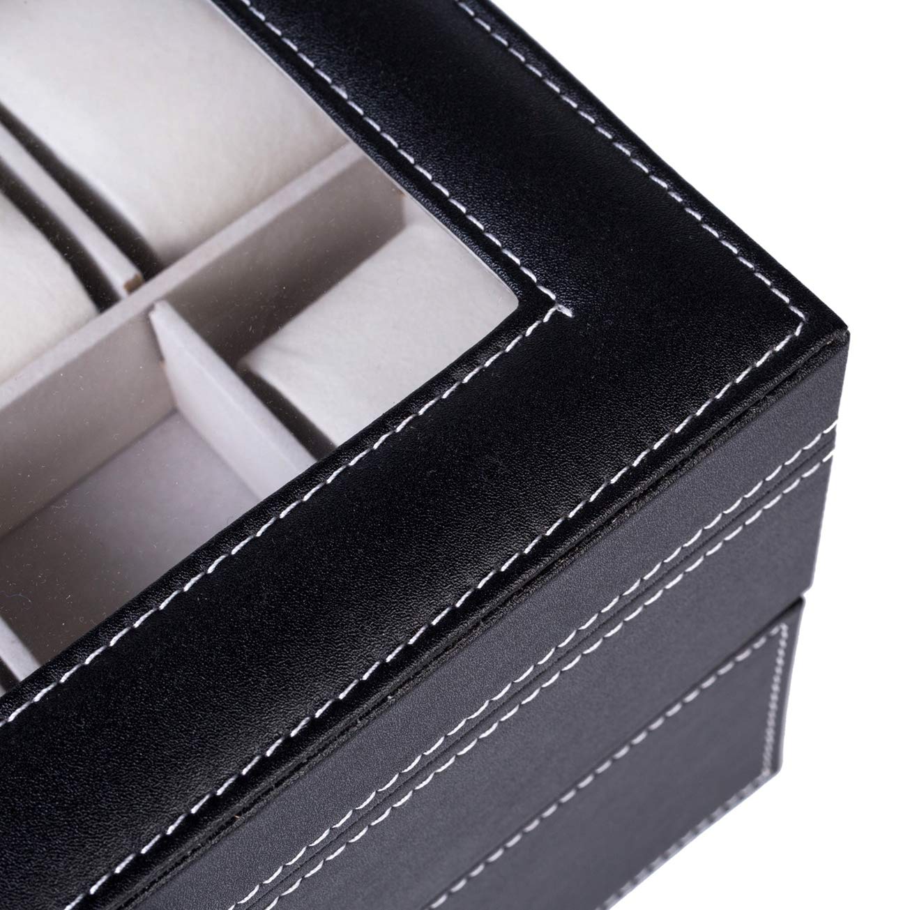 20 Compartments Dual Layer Elegant Wooden Watch Storage Box - Black Stylish Watch Organizer Case for Men & Women | Perfect Gift for Birthday, Anniversary & Special Occasions | Ideal for Watch Collectors & Jewelry Organization