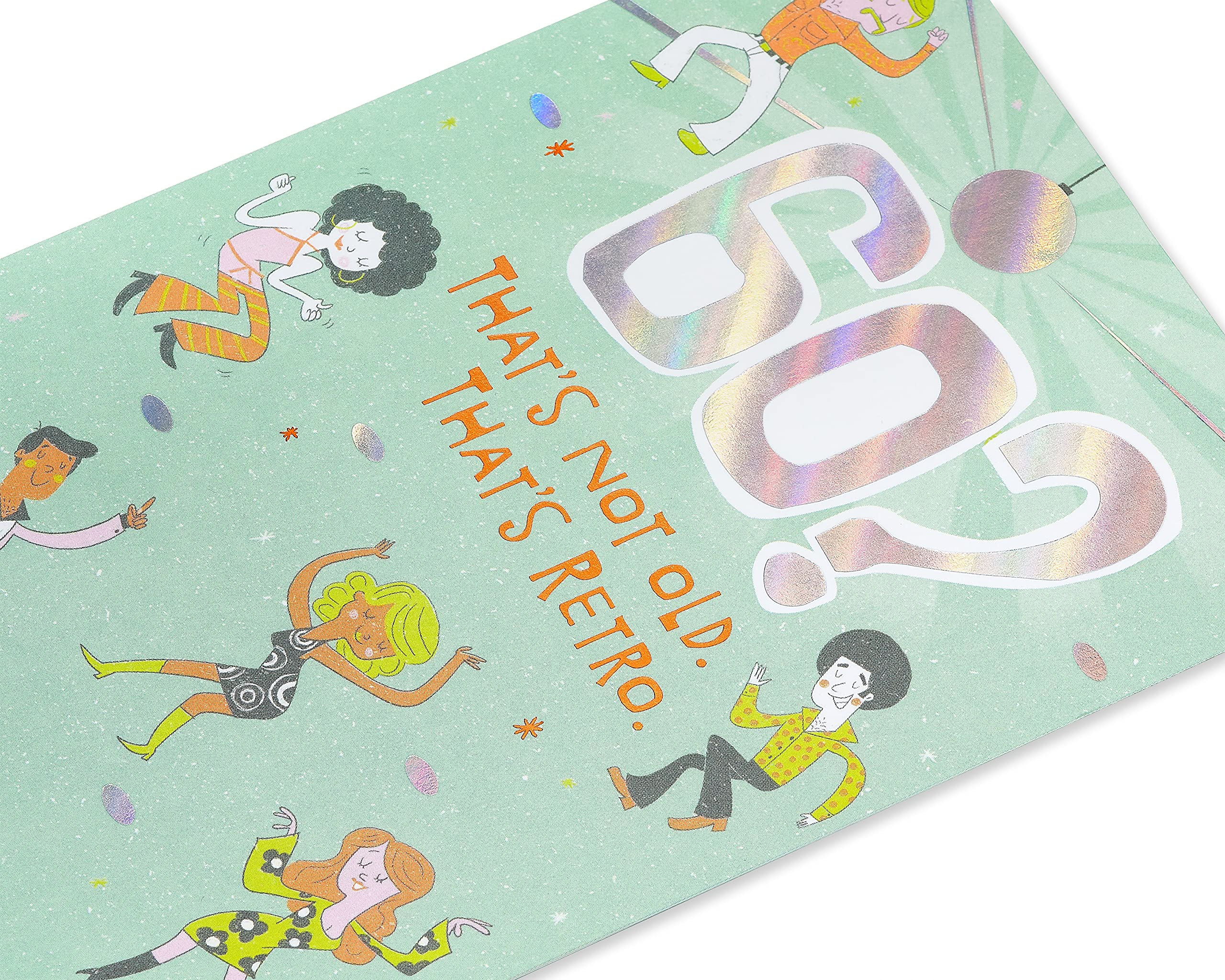 American Greetings 60th Birthday Card - Vintage Retro Design for Milestone Celebrations | Perfect for Parties, Gifts & Special Occasions