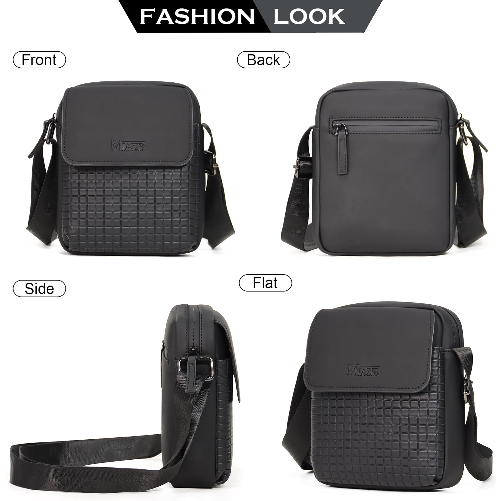 Stylish Unisex Crossbody Bag - Durable Messenger Shoulder Bag for Men & Women - Compact Satchel with Adjustable Strap - Perfect for Travel, Work & Daily Use