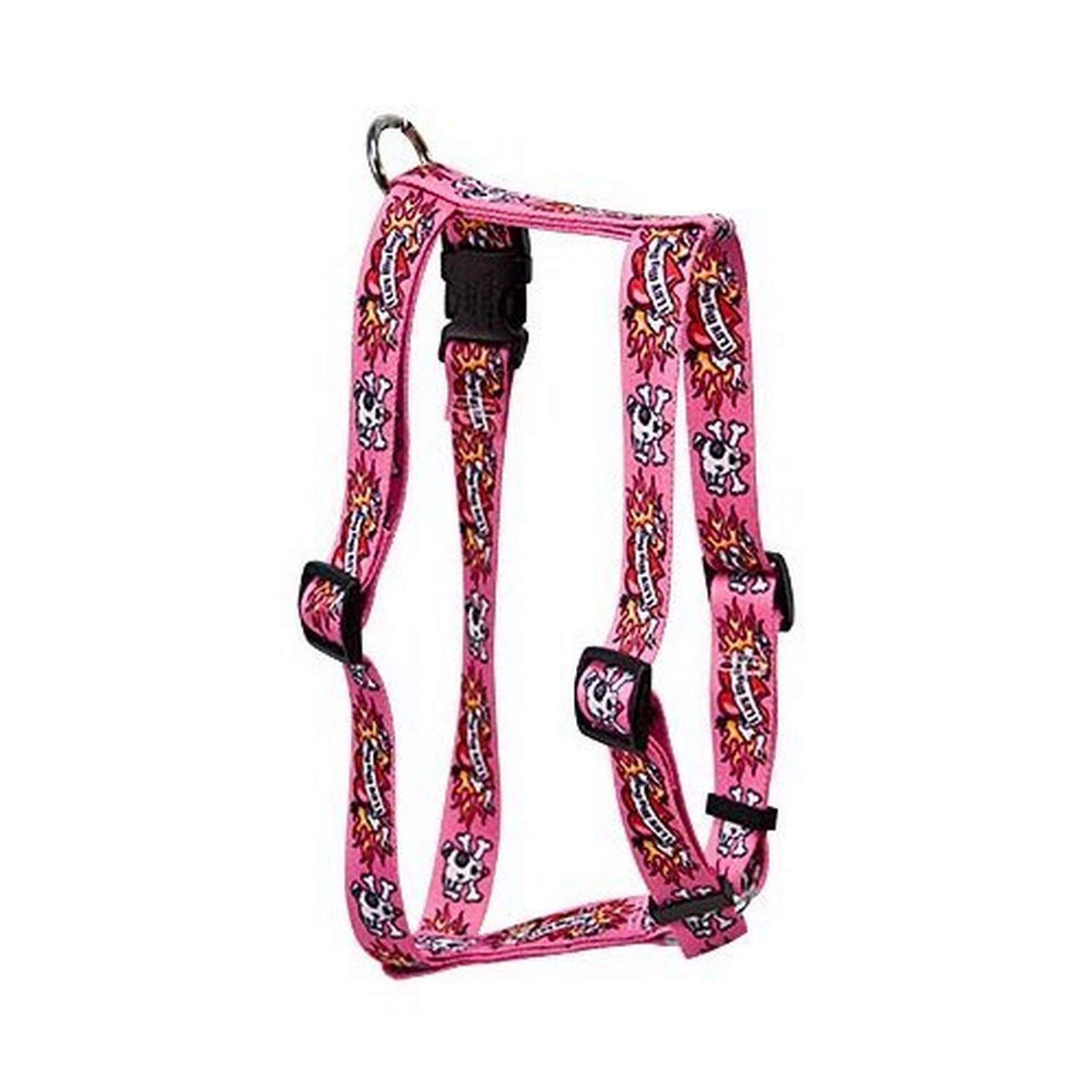 Yellow Dog Design Roman Harness for Small/Medium Dogs - I Luv My Dog Pink Pet Costume | Perfect for Halloween, Cosplay & Dress-Up Parties
