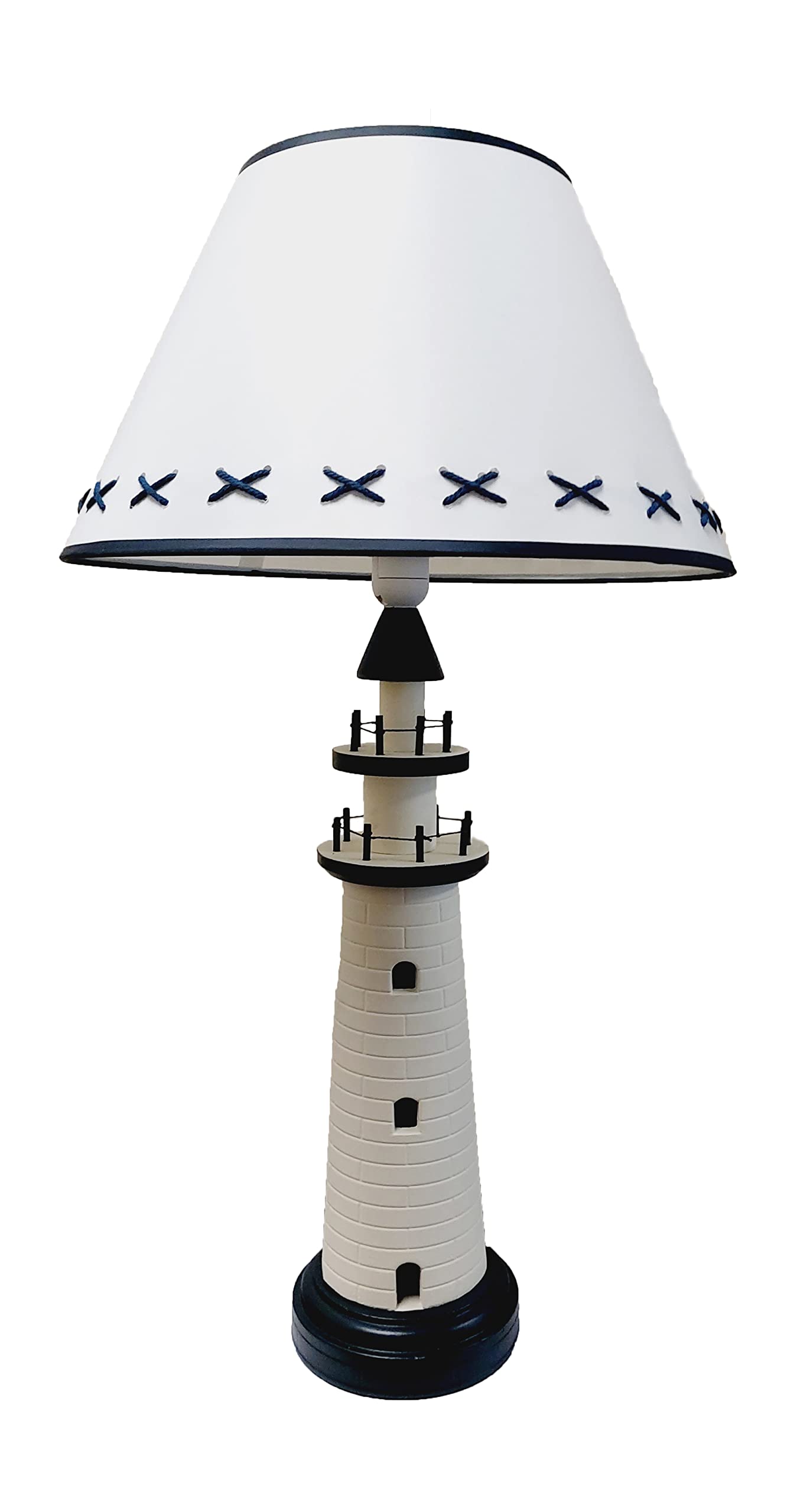 Vintage Lighthouse Nautical Lamp - Antique Style Decorative LED Table Light for Coastal Home Decor, Bedroom Night Light & Marine Themed Room Accessory - Perfect for Beach House, Living Room or Office Desk