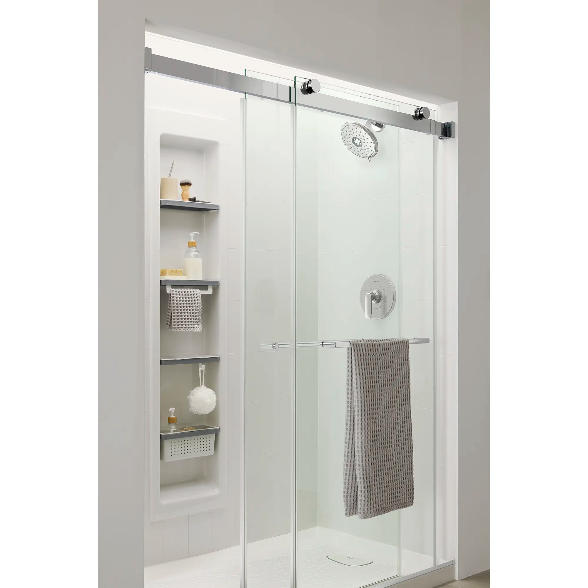 1.8 GPM Water Saving Shower Trim Kit with Double Ceramic Pressure Balance Cartridge & Lever Handle - Perfect for Eco-Friendly Bathrooms & Modern Home Renovations