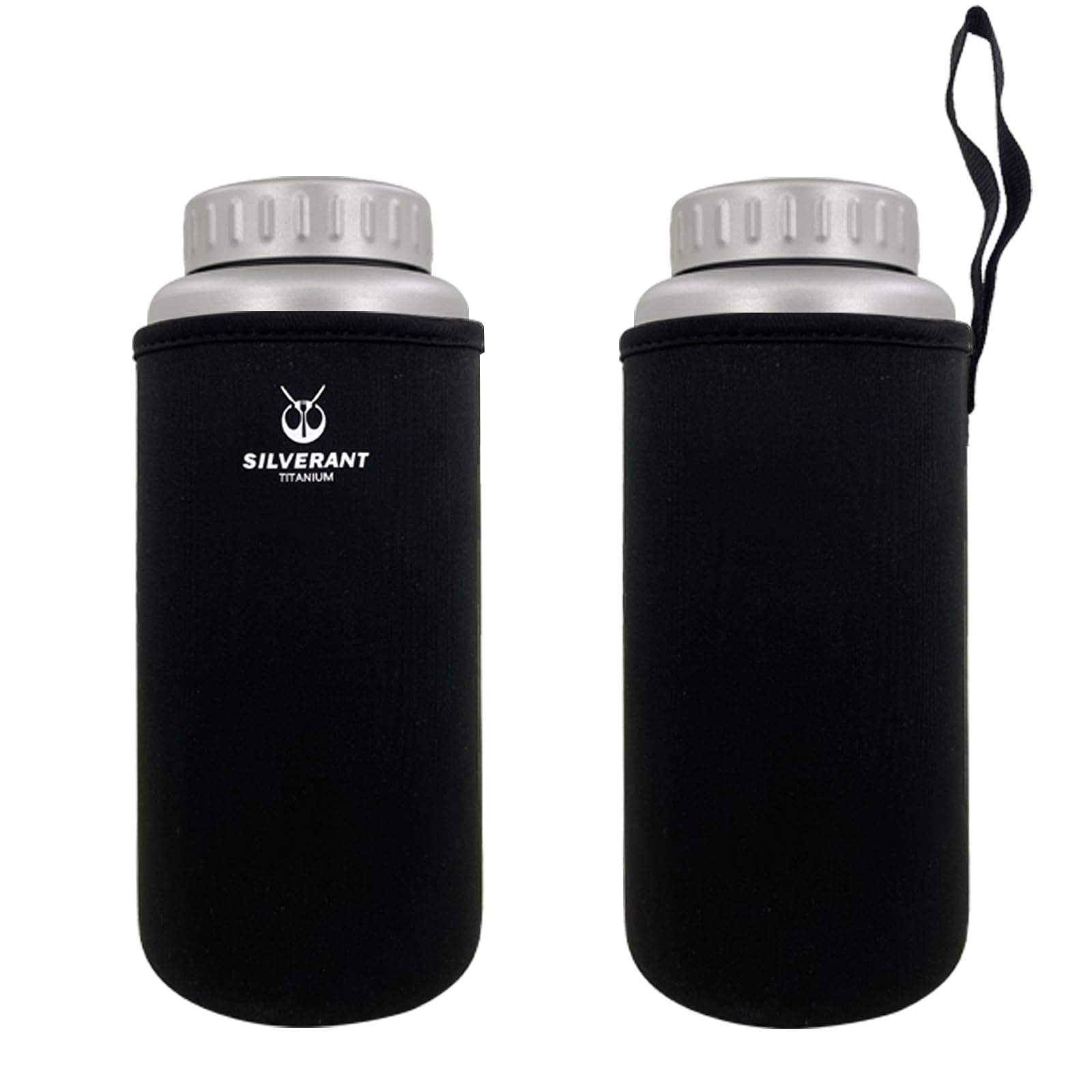 Ultralight Titanium Water Bottle 800ml (27 fl oz) - Leakproof, Insulated Thermal Sleeve, Clip Loop Cap - Perfect for Camping, Hiking & Outdoor Sports | Durable & Lightweight for Backpacking, Gym & Travel