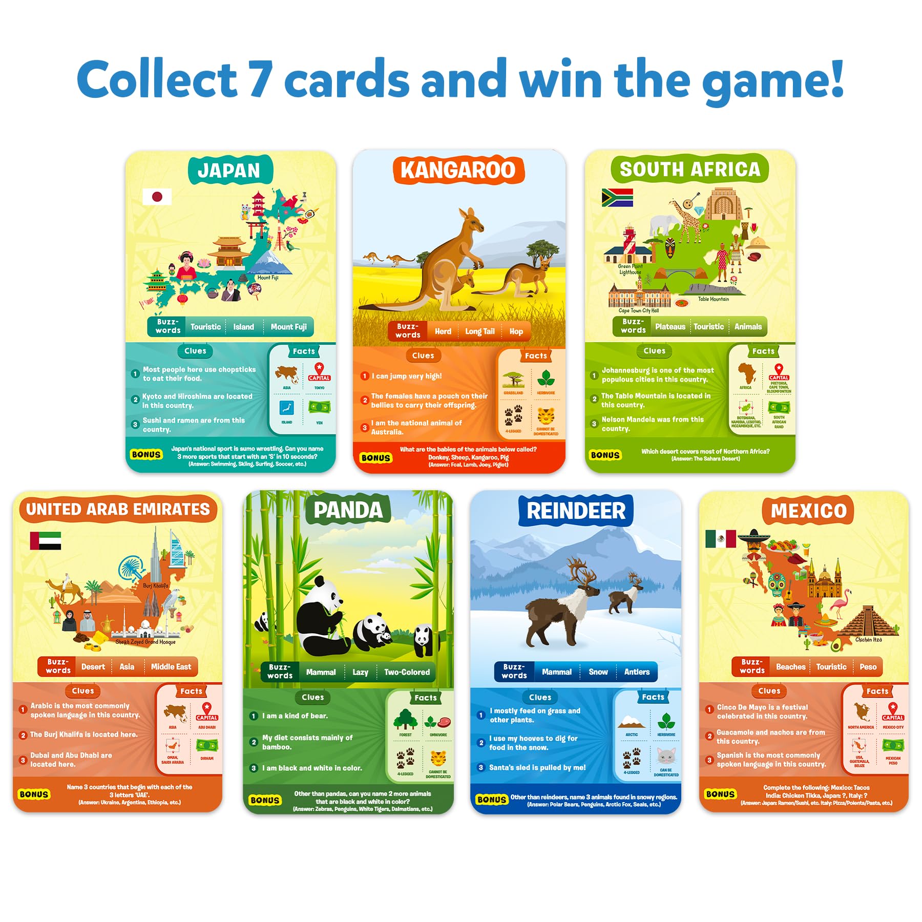 Skillmatics Guess in 10 Animals & Countries Card Game Set - Educational Family Board Game for Kids Ages 8-10+ | Fun Learning Toy for Boys & Girls | Perfect Birthday Gift, Travel Game & Family Night Activity | Great for Learning Geography & Animal Facts | Ideal for Classroom, Road Trips, Homeschooling & Indoor Family Fun | Perfect for Birthday Parties, School Learning, Family Game Nights & Travel Entertainment