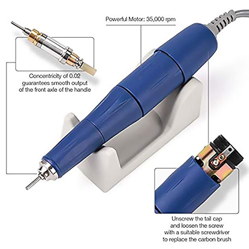 210W Electric Nail Drill Machine Professional - 105L 2.35mm Handpiece Manicure Pedicure Kit for Salon & Home Use - Perfect for Acrylic Nails, Gel Polish Removal & Nail Art Design