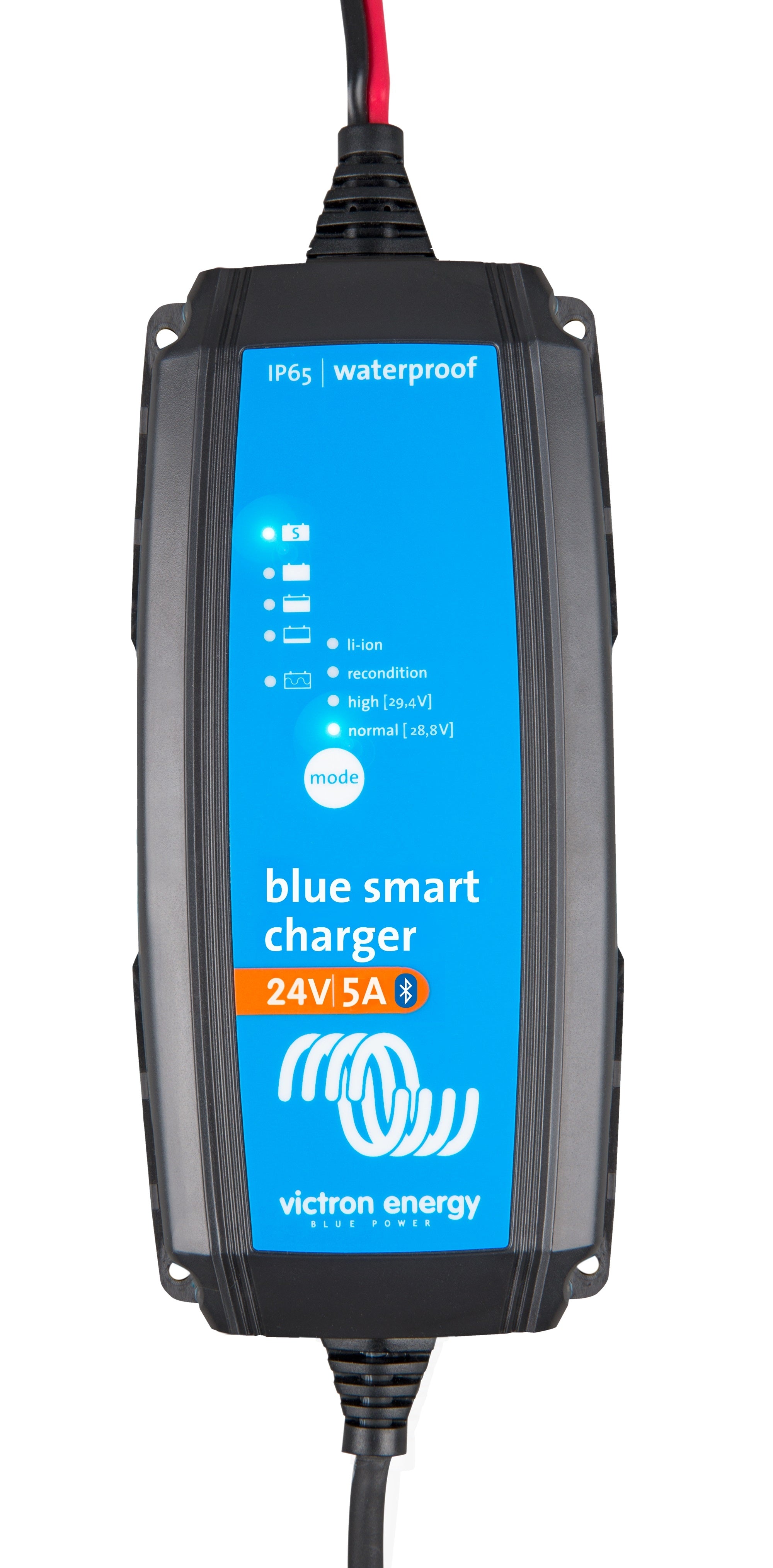 Victron Energy Blue Smart IP65 Waterproof Battery Charger 24V 5A EU Plug 230V - Perfect for Marine, RV, and Solar Power Systems