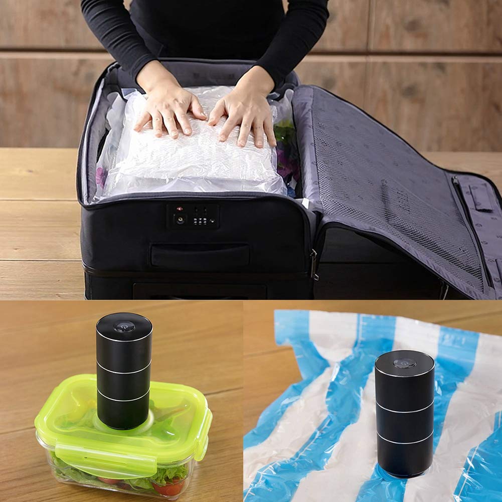 Dioche Electric Vacuum Pump for Storage Bags - Portable Automatic Compression Machine for Travel & Home Use | Space Saving Vacuum Sealer for Clothes, Blankets & Travel Luggage | Perfect for Moving, Closet Organization & Camping Trips