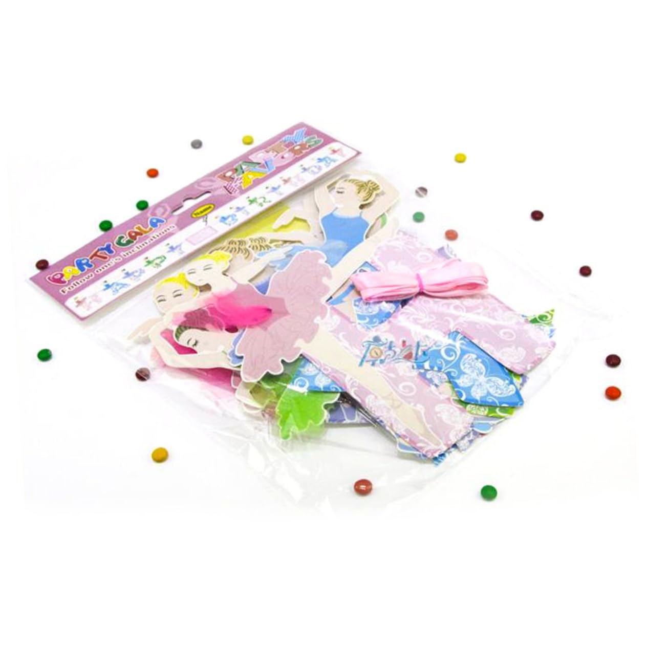 Ballet-Themed Birthday Party Decorations Set - Happy Birthday Banner, Paper Flags & Supplies for Girls | Perfect for Ballet Dancer Birthday, Baby Shower, Princess Party Decor