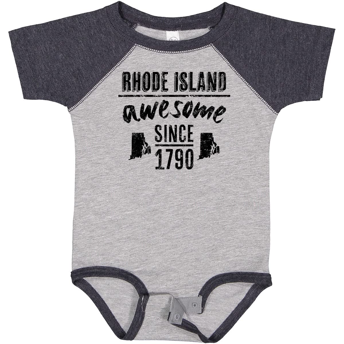 Inktastic Rhode Island Awesome Since 1790 Baby Bodysuit - Cute Infant Onesie for Boys & Girls - Perfect for Family Outings, Photo Shoots & State Pride