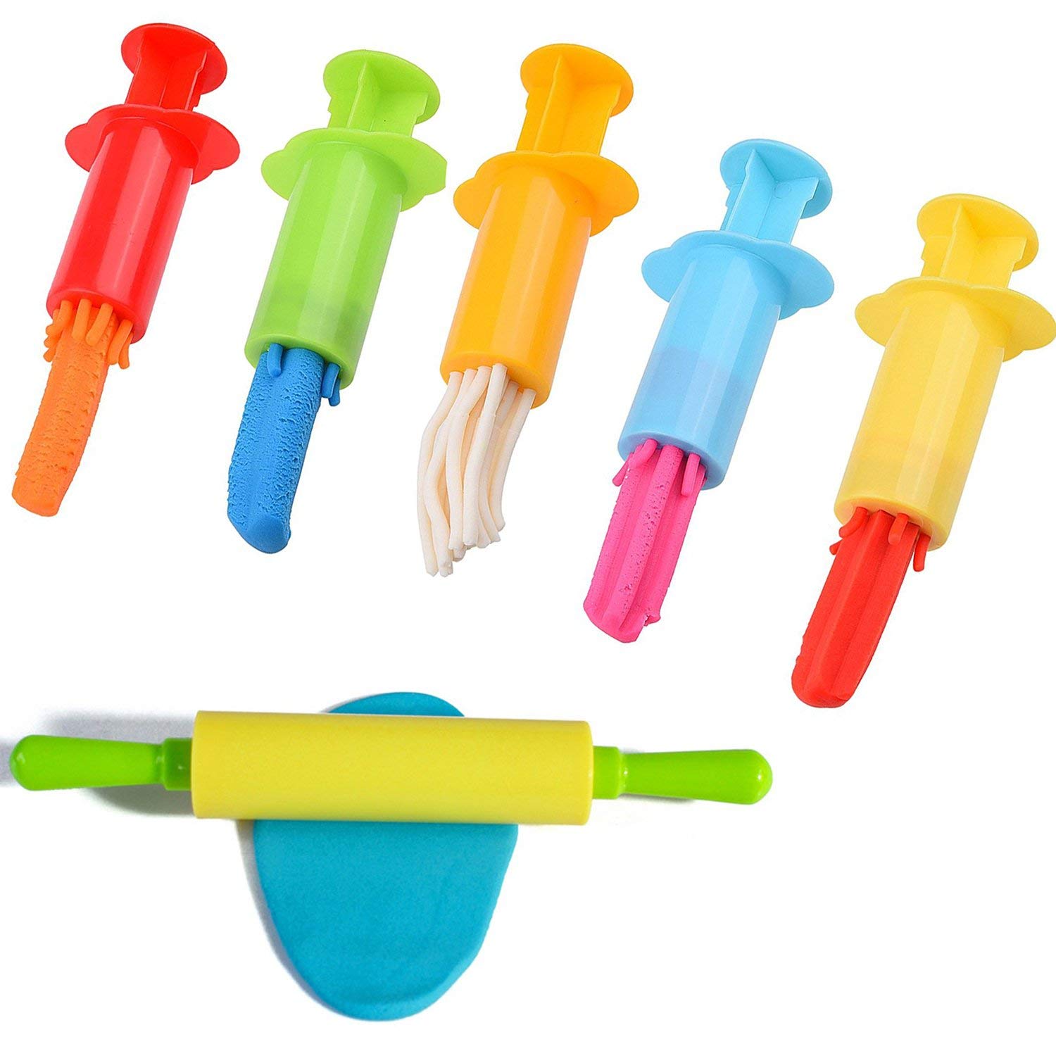 11-Piece Smart Dough Tools Kit with Models & Molds | Dough Extruders for Kids | Perfect for Playdough Creations, Baking Decorations & Sensory Play Activities