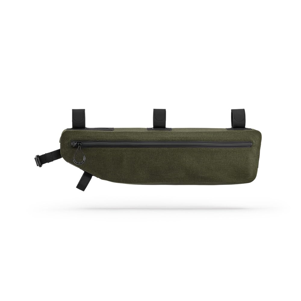 Brooks England Scape Frame Bag - Waterproof Cycling & Gravel Bike Bag for Men & Women - Mud Green One Size - Perfect for Commuting, Bikepacking & Outdoor Adventures