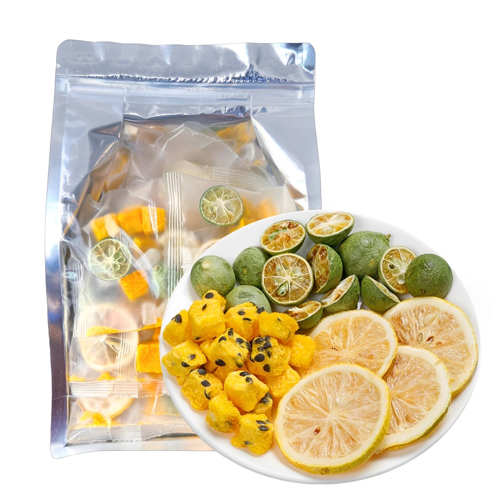 Premium Kumquat Lemon Passion Fruit Tea - 225g (15g x 15 Pack) | Natural Sour & Sweet Blend | No Additives | Perfect for Iced Tea, Gift Giving & Relaxation