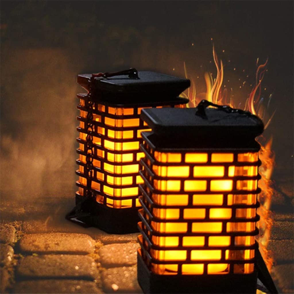 Solar Lantern Lights Outdoor - 99LED Flame Lights for Garden & Patio Decor