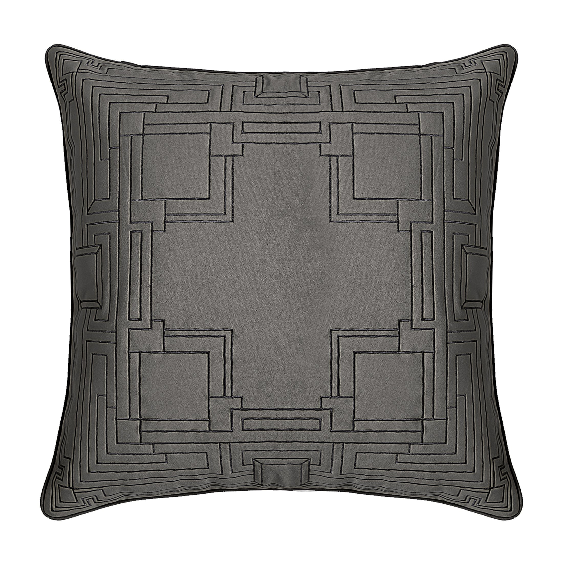Luxury Velvet Quilted Decorative Throw Pillow - Soft Textured Square Cushion for Sofa, Bed & Home Decor