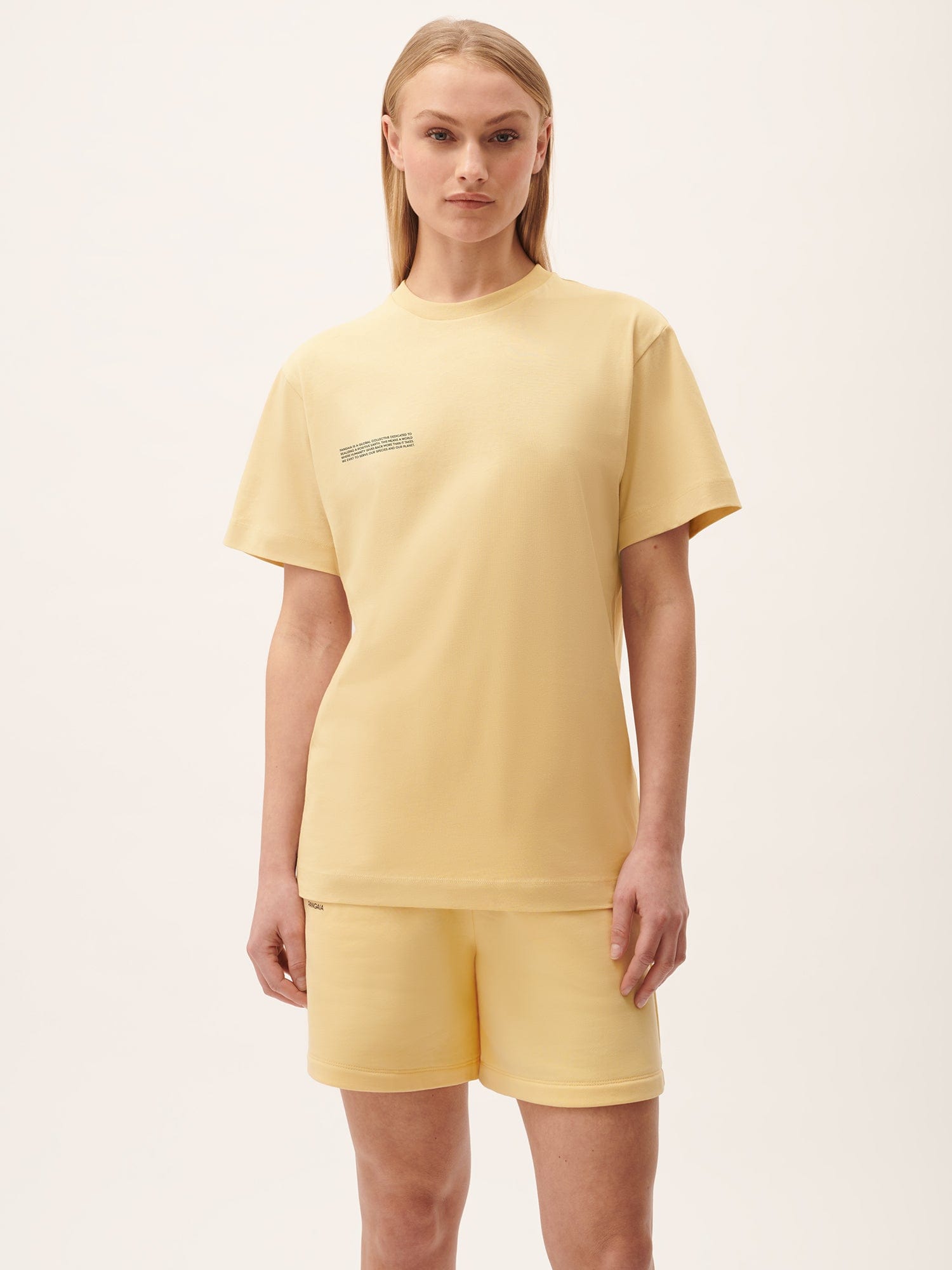 Women's 365 Midweight Cotton T-Shirt - Soft Breathable Casual Tee in Seashell Yellow | Perfect for Everyday Wear, Workouts & Layering