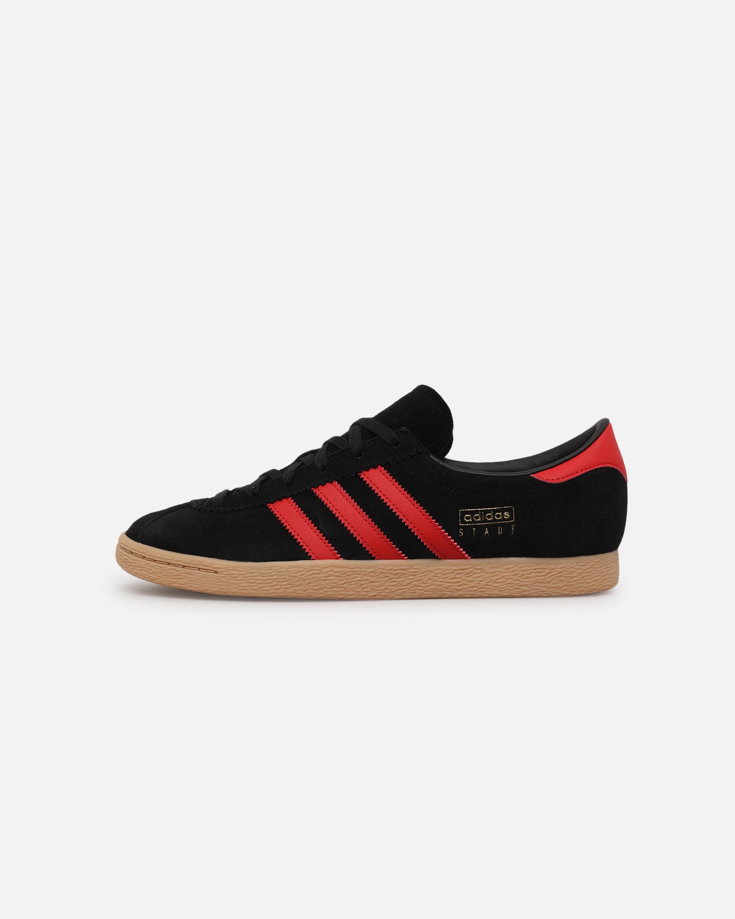 Adidas Stadt Black/Red Sneakers - Men's Running Shoes for Gym & Casual Wear - Lightweight Comfortable Athletic Footwear for Jogging, Workouts & Everyday Use
