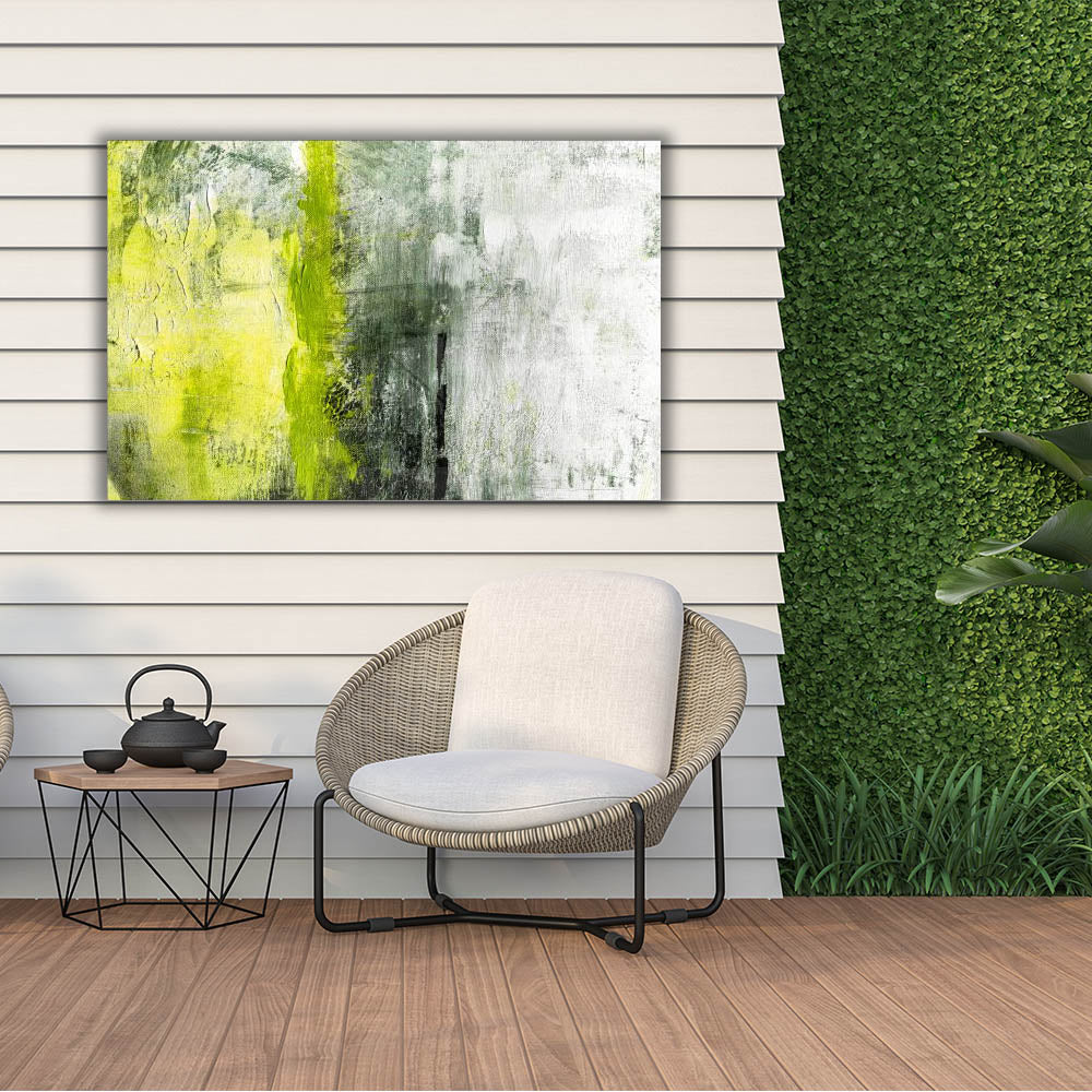 Pistachio Green Abstract Wall Art - Modern Home Decor for Living Room, Bedroom & Office - Unique Handmade Canvas Painting for Stylish Interior Design
