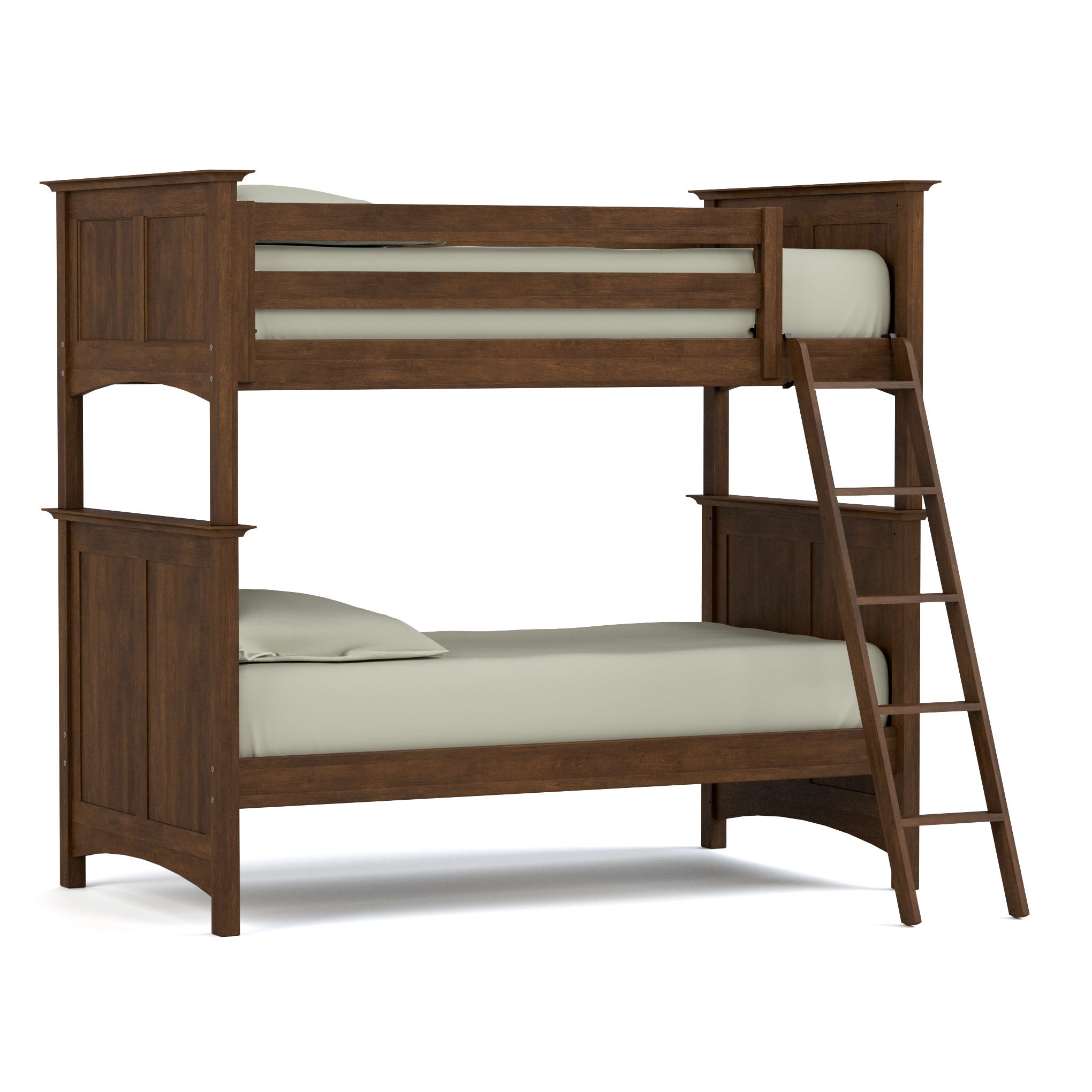 Revere Twin Over Full Bunk Bed Set with Ladder & Guardrails - Space-Saving Kids & Teens Bedroom Furniture for Small Rooms & Shared Spaces
