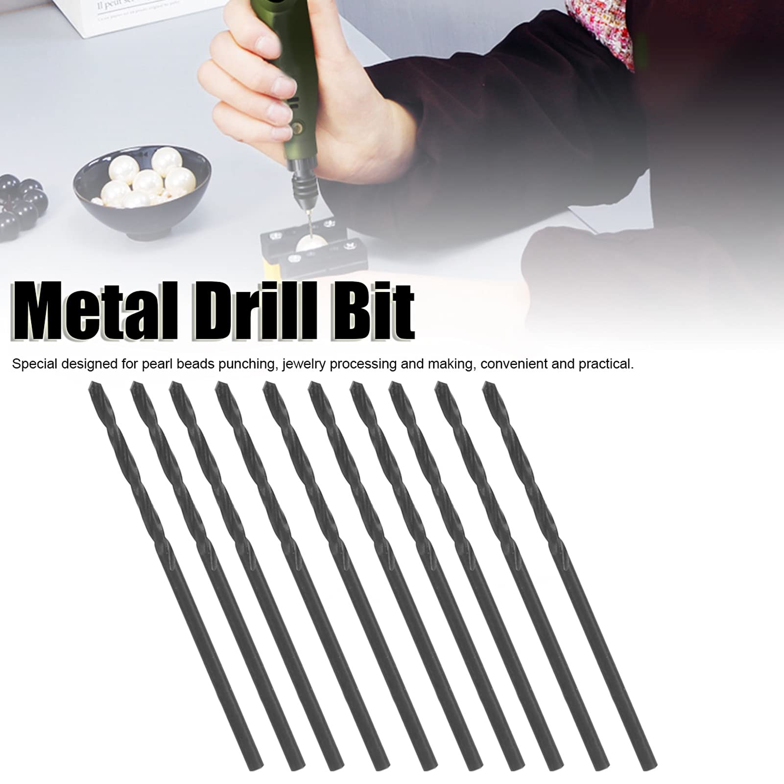 High-Speed Steel (HSS) Twist Drill Bit Set - Straight Shank Metal Drill Bits for Jewelry Making, Metalworking & DIY Projects | Perfect for Precision Drilling in Gold, Silver & Other Metals