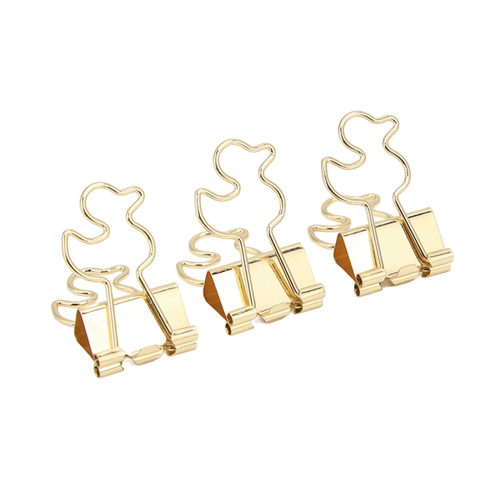 Premium Metal Small Paper Clips - 20 Pack Gold Duck Style Clips for Office, School, Home & Crafting | Durable Document, File & Clothes Organizer | Perfect for Paperwork, DIY Projects & Gift Wrapping