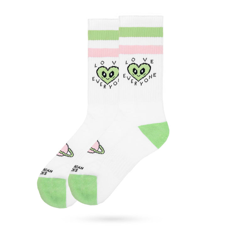 American Flag Socks - Mid High Crew Socks for Men & Women - Patriotic Comfort for Everyday Wear & Sports