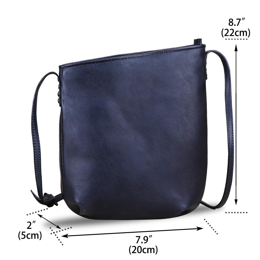 Genuine Leather Crossbody Bags for Women - Handmade Retro Satchel Purse Small Designer Shoulder Bag | Perfect for Everyday Use, Travel & Date Night