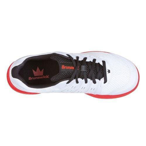Brunswick Men's Fuze Bowling Shoes - Red & White - Comfortable & Durable for League & Tournament Play