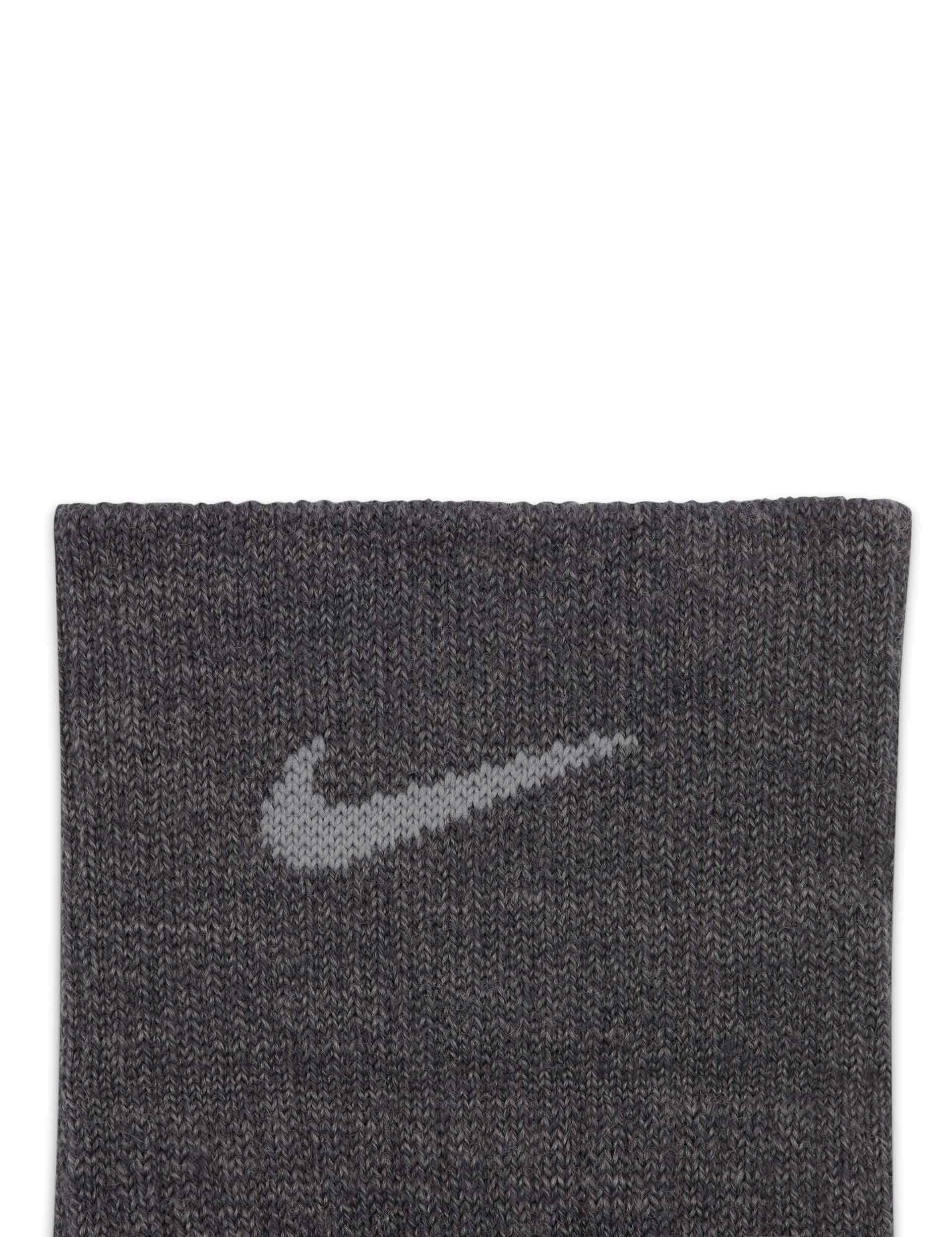 Premium Wool Cushioned Crew Socks for Men & Women - 2 Pairs Pack (Grey/Beige) - Soft & Breathable Everyday Socks for Work, Hiking & Cold Weather Comfort