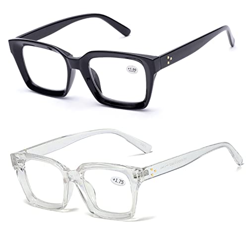 2 Pack (Black+clear)
