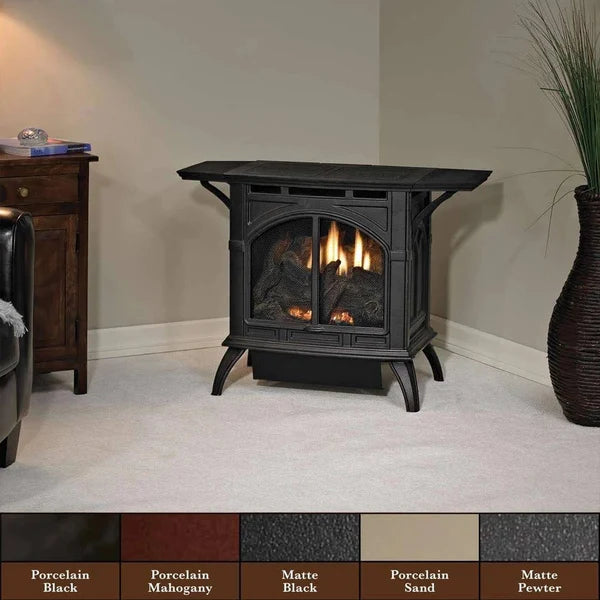 Empire Spirit Stove VFD20CC - Vent Free Small Cast Iron Gas Stove for Indoor Heating | Perfect for Living Rooms, Cabins & Outdoor Spaces