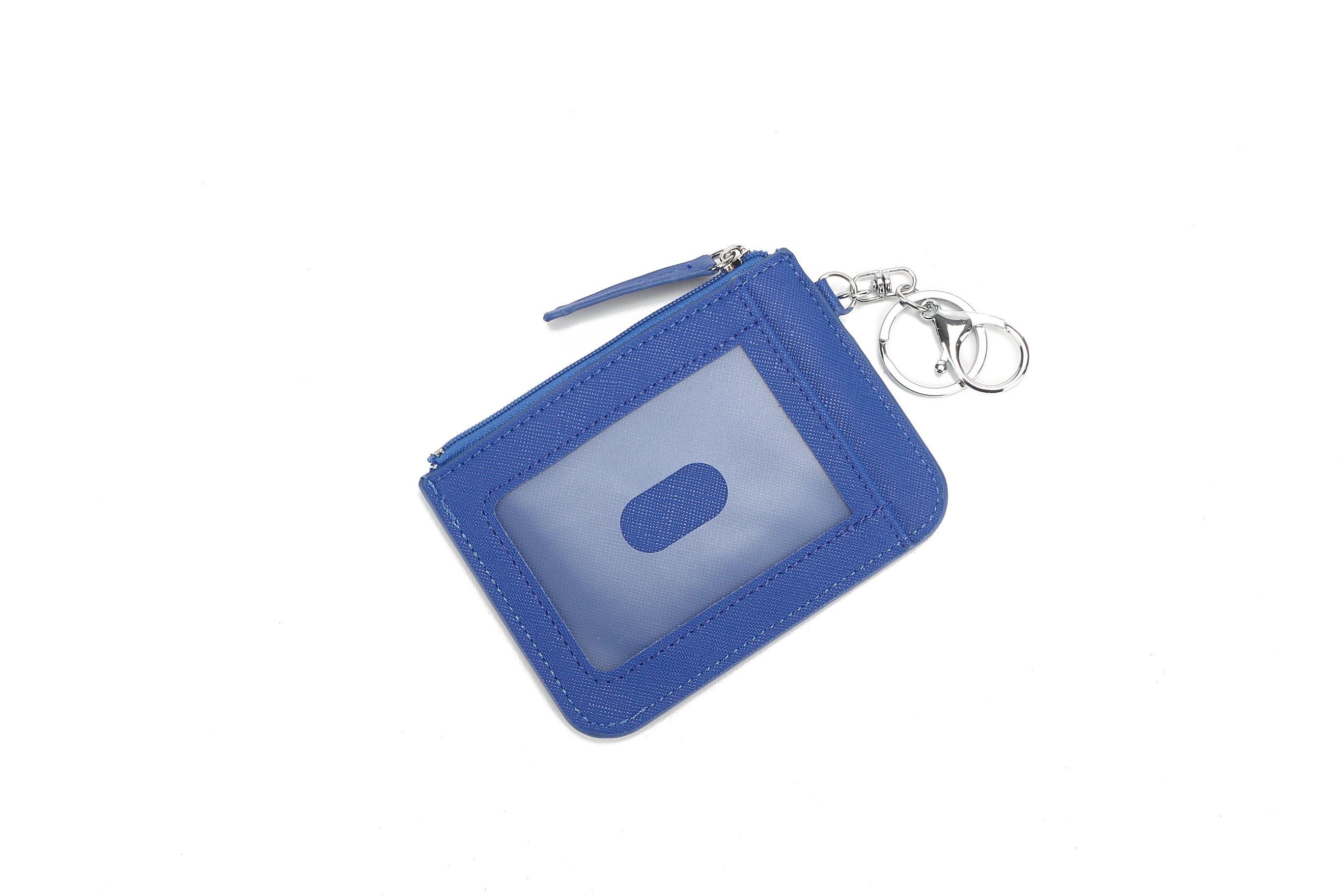 Happy Shark Blue Card Holder - Slim RFID Blocking Wallet for Credit Cards & ID - Perfect for Travel, Work, and Everyday Use
